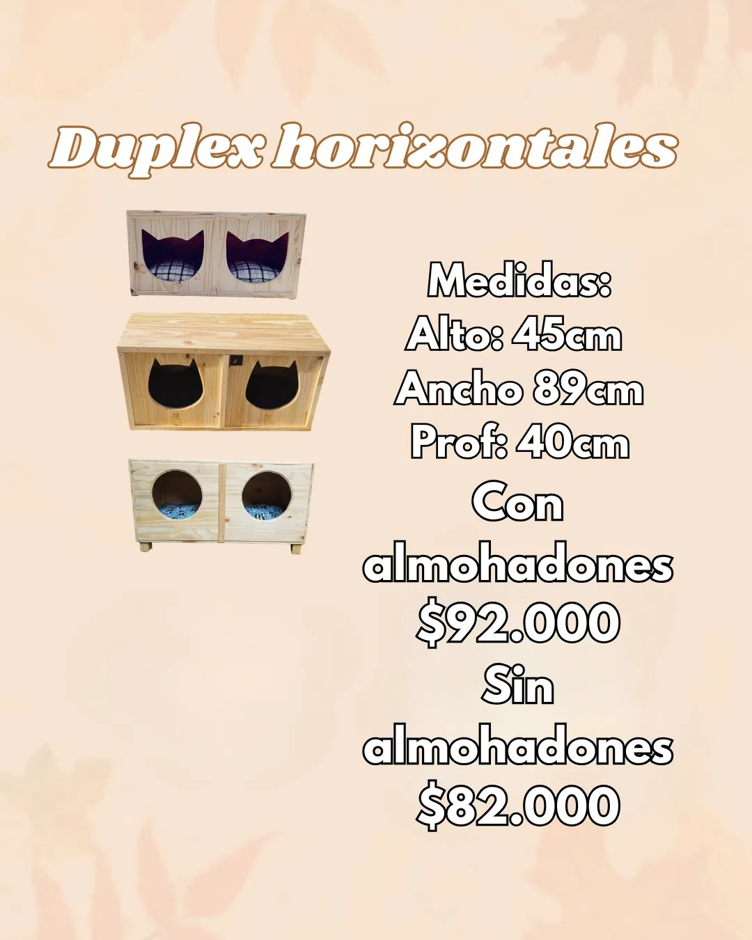 Dúplex Horizontales para gatos – El Shopping de los Bigotes
