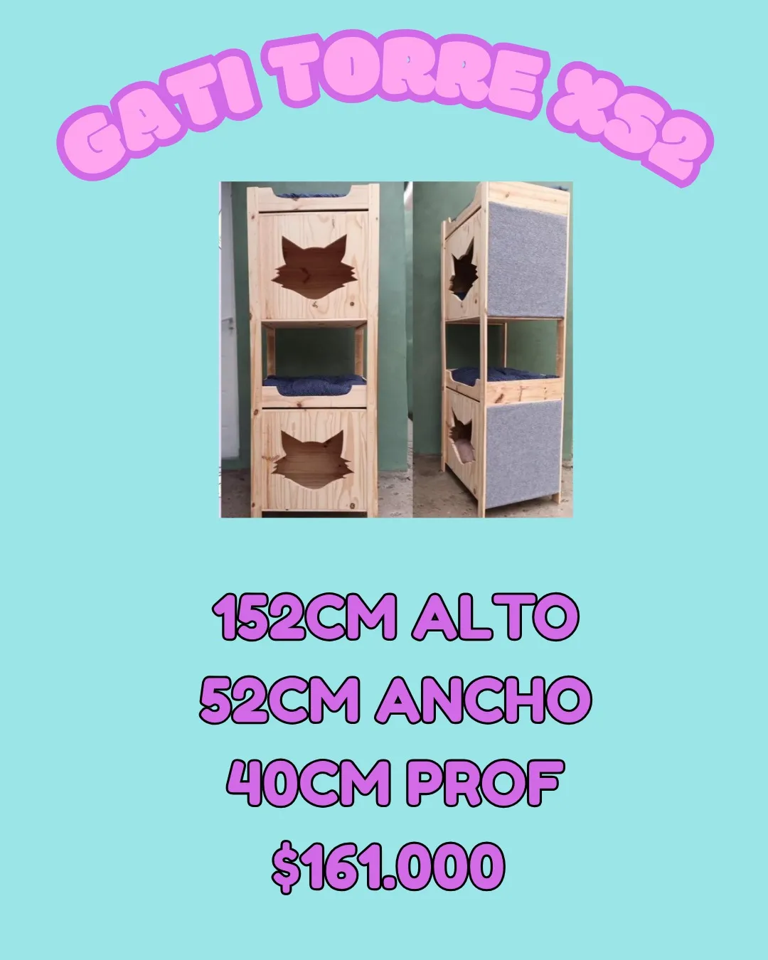 Gati Torre x52 para gatos – El Shopping de los Bigotes
