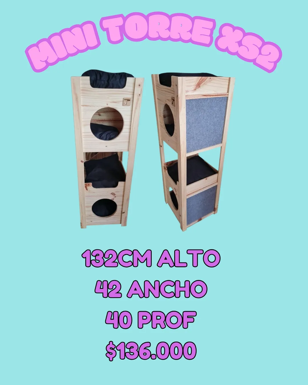 Mini Torre x52 para gatos – El Shopping de los Bigotes